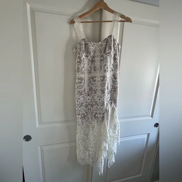 Tiffany Blanc Dress in White
Bronx and Banco. Lace Midi Dress - Picture 3 of 5